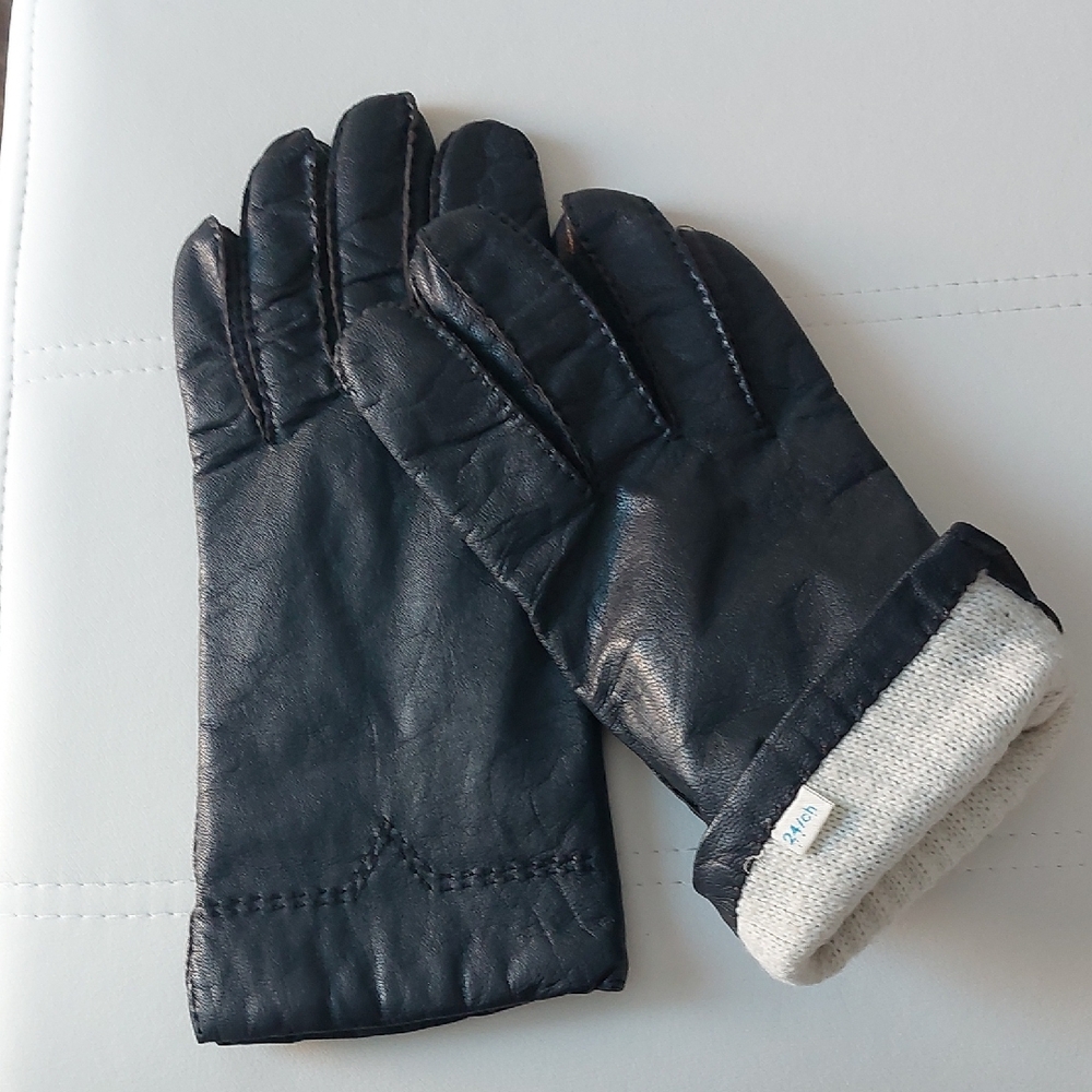 Men's Black Leather Gloves